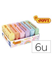 PLASTILINA JOVI 70 SURTIDA PEQUEÑO PASTEL SURT.CAJA 6 UD.50 G