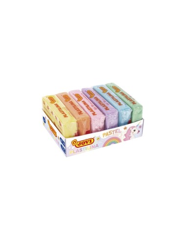 PLASTILINA JOVI 70 SURTIDA PEQUEÑO PASTEL SURT.CAJA 6 UD.50 G