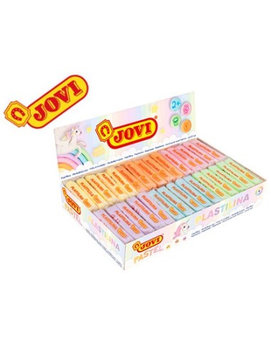 PLASTILINA JOVI 70 SURTIDA PEQUEÑO 50 G PASTEL CAJA 30 UD.