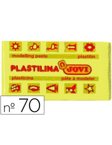 PLASTILINA JOVI 70 AMARILLO CLARO UD. TAMAÑO PEQUEÑO