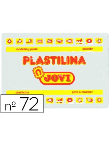 PLASTILINA JOVI 72 BLANCO UD. TAMAÑO GRANDE