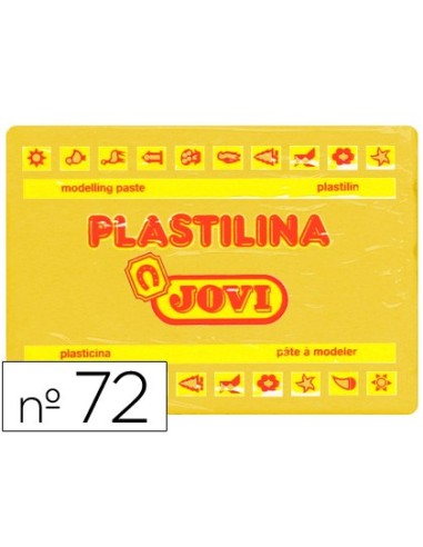 PLASTILINA JOVI 72 AMARILLO OSCURO UD. TAMAÑO GRANDE