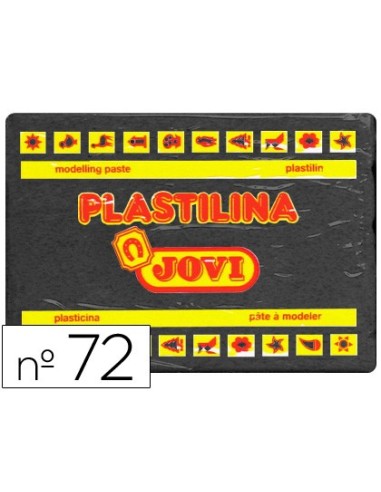 PLASTILINA JOVI 72 NEGRO UD. TAMAÑO GRANDE