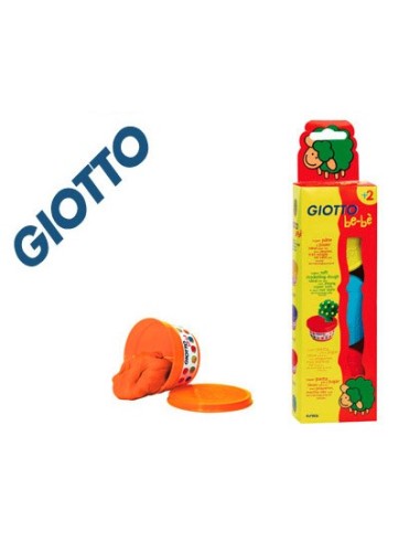 PASTA MODELAR GIOTTO BEBE PACK 3 COL.SURT. DERMATOLOGICAMENTE TESTADA