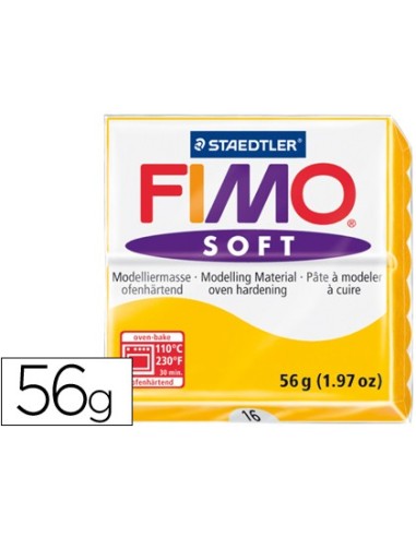 PASTA STAEDTLER FIMO SOFT 56 GR COLOR AMARILLO