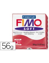 PASTA STAEDTLER FIMO SOFT 56 GR COLOR ROJO CEREZA