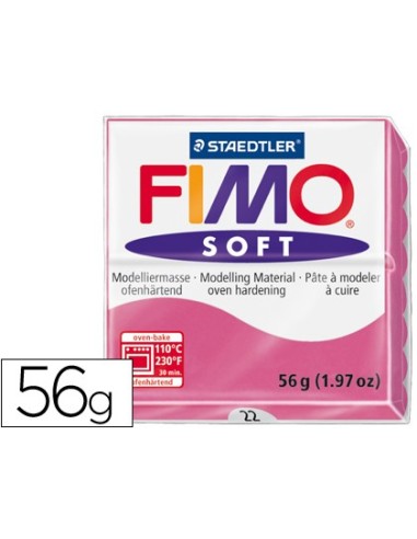 PASTA STAEDTLER FIMO SOFT 56 GR COLOR FRAMBUESA