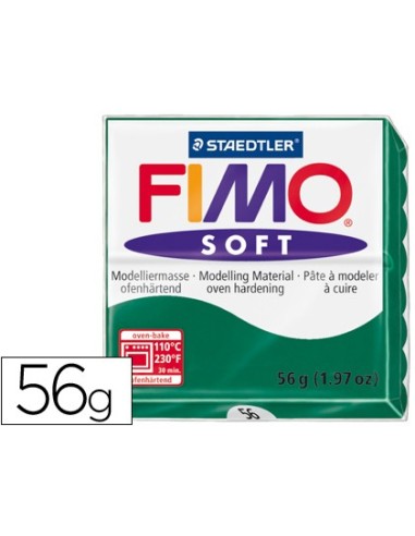 PASTA STAEDTLER FIMO SOFT 56 GR COLOR VER ESMERALDA