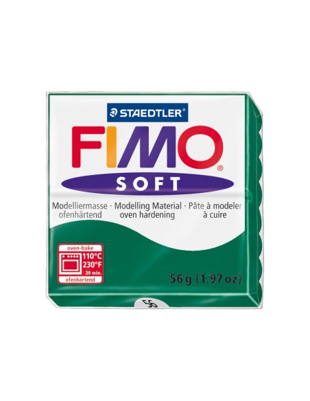 PASTA STAEDTLER FIMO SOFT 56 GR COLOR VER ESMERALDA