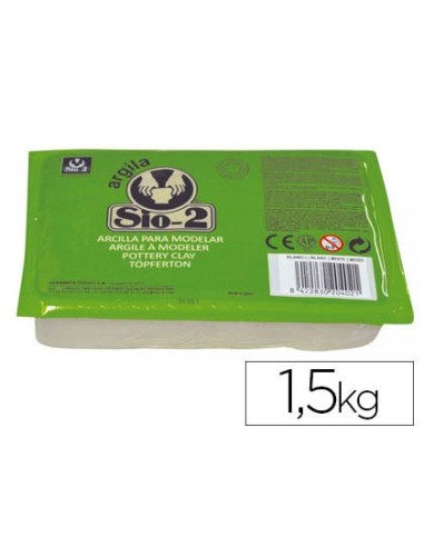 ARCILLA SIO-2 BLANCA PAQUETE DE 1.5 KG