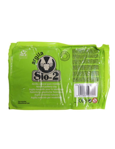 ARCILLA SIO-2 BLANCA PAQUETE DE 1.5 KG