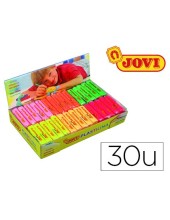 PLASTILINA JOVI 70F TAMAÐO PEQUEÐO CAJA 30UD.COLORES FLUORESCENTES