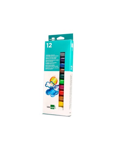 TEMPERA SOLIDA BARRAESCOLAR 10GR.CAJA 12 SURT.