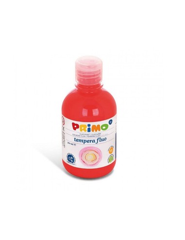 TEMPERA LIQUIDA PRIMO ESCOLAR 300 ML ROJO FLUORESCENTE