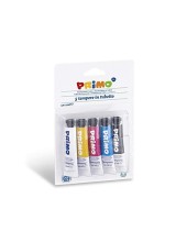 TEMPERA PRIMO TUBO AL.DE 12 ML BLISTER 5 SURT.