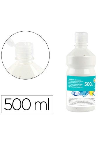 TEMPERA ESCOLAR LIDERPAPEL 500 ML BLANCO