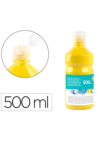 TEMPERA ESCOLAR LIDERPAPEL 500 ML AMARILLO