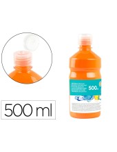 TEMPERA ESCOLAR LIDERPAPEL 500 ML NARANJA