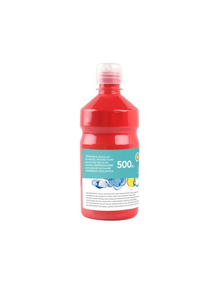 TEMPERA ESCOLAR LIDERPAPEL 500 ML ROJO