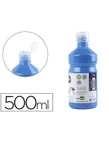 TEMPERA ESCOLAR LIDERPAPEL 500 ML AZUL