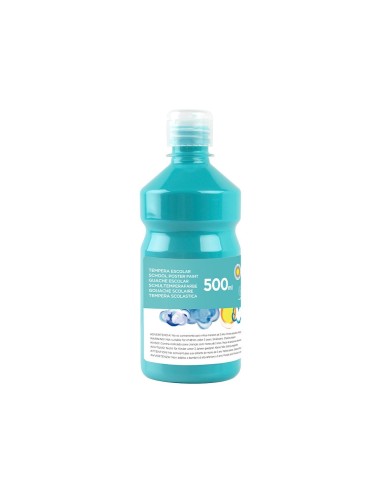 TEMPERA ESCOLAR LIDERPAPEL 500 ML TURQUESA
