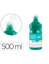 TEMPERA ESCOLAR LIDERPAPEL 500 ML VERDE OSCURO