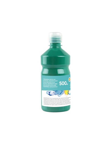 TEMPERA ESCOLAR LIDERPAPEL 500 ML VERDE OSCURO