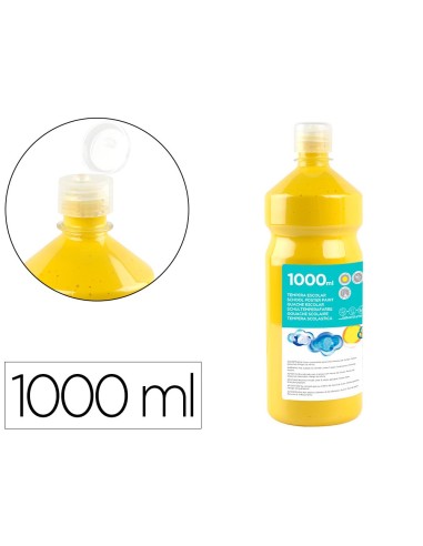 TEMPERA ESCOLAR LIDERPAPEL 1000 ML AMARILLO