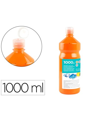 TEMPERA ESCOLAR LIDERPAPEL 1000 ML NARANJA