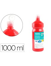 TEMPERA ESCOLAR LIDERPAPEL 1000 ML ROJO