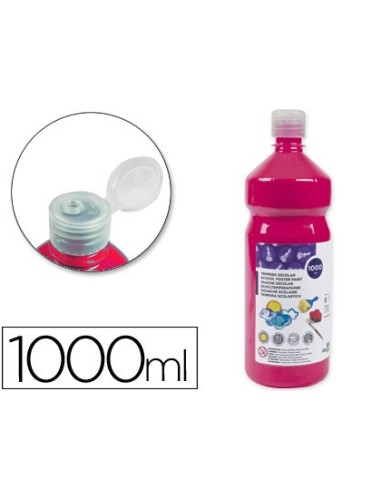 TEMPERA ESCOLAR LIDERPAPEL 1000 ML FUCSIA