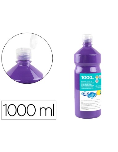 TEMPERA ESCOLAR LIDERPAPEL 1000 ML VIOLETA