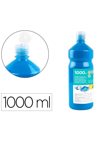 TEMPERA ESCOLAR LIDERPAPEL 1000 ML AZUL