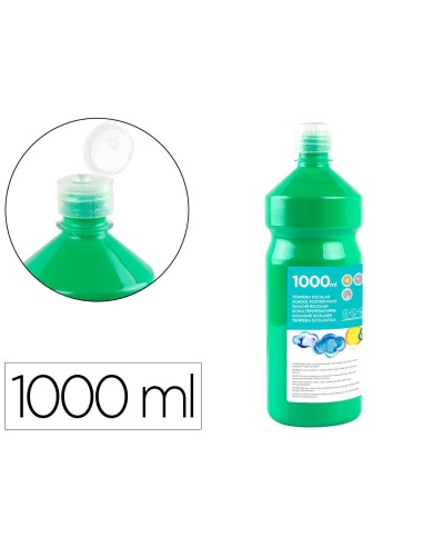 TEMPERA ESCOLAR LIDERPAPEL 1000 ML VERDE