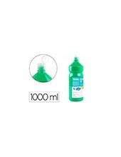 TEMPERA ESCOLAR LIDERPAPEL 1000 ML VERDE 2