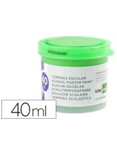 TEMPERA LIDERPAPEL ESCOLAR 40 ML VERDE CLARO