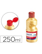 TEMPERA LIQUIDA GIOTTO ESCOLAR 250 ML METALIZADA ORO