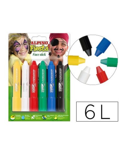 BARRA MAQUILLAJE FACE STICK 6 COLORES SURTIDOS