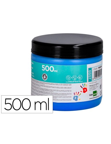 PINTURA DEDOS  TARRINA 500 ML AZ.