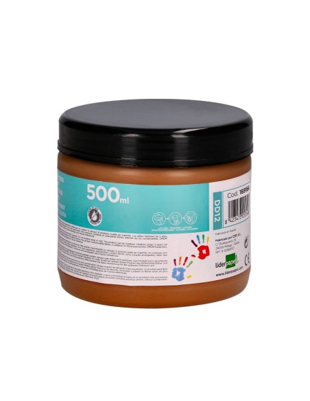 PINTURA DEDOS  MARRON TARRINA 500 CC