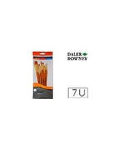 PINCELES DALER ROWNEY SIMPLY ART SINT. MANGO CORTO DORADO BLIS. 7 UD. 2