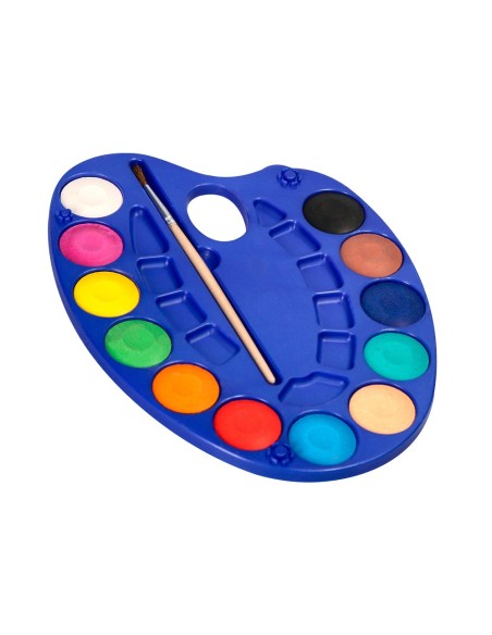 ACUARELA12 PINCEL DEPOSITO INCLUYE PALETA PLASTICO