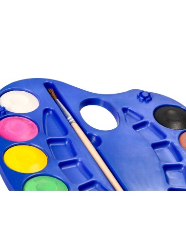 ACUARELA12 PINCEL DEPOSITO INCLUYE PALETA PLASTICO