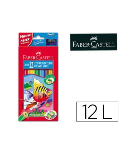 LAPICES COL.FABER-CASTELL ACUARELABLES C/ 12 SURT.