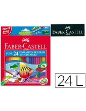 LAPICES COL.FABER-CASTELL ACUARELABLES C/ 24 SURT.