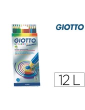 LAPICES DE COLORES GIOTTO STILNOVO ACUARELABLES CAJA DE 12 COLORES