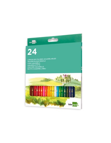 LAPICES ACUARELABLES  CAJA 24 SURT.