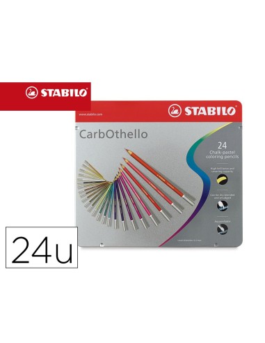 LAPICES STABILO ACUARELABLES CARBOTHELLO ARTY  METALICO 24 SURT.