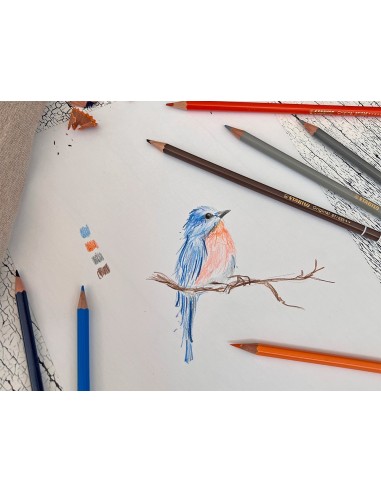 LAPICES STABILO ACUARELABLES ORIGINAL ARTY  METALICO 24 SURT.