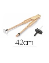 COMPAS PARA ENCERADO FAIBO PLASTICO ADAPTADOR IMITACION MADERA 42 CM